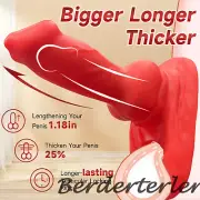 Male Reusable Realistic Penis Sleeve Enlargement/Extender Silicone Men Condom