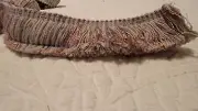 TWO SHADES OF GRAY LUSH BRUSH TRIM BY THE YARD