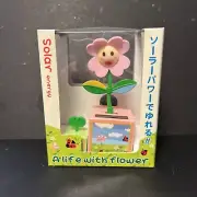 Solar Powered Dancing Bobble Head - Life With Flower - PINK