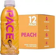 Pace Rapid Hydration – Peach – Natural and Zero Sugar – 12 x 500mL Bottles