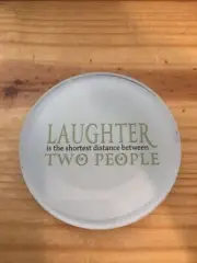 Ganz Notable Quotes Paperweight NWT Laughter is the shortest distance ...NEW