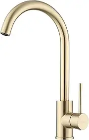 Decaura WELS Kitchen Mixer Tap 360° Swivel Basin Spout Laundry Sink Faucet Brushed Gold