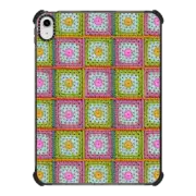 iPad 10.9-inch (10th gen) iPad Impact Case Crochet Granny Squares
