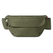 GUCCI Forest Green Large GG Canvas Belt Bag New & Authentic
