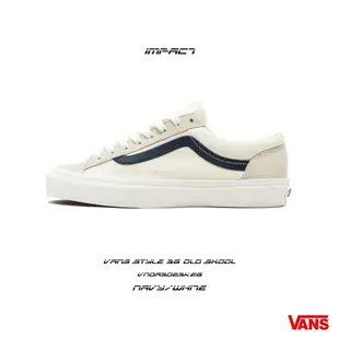 Vans Style 36 Old Skool 白 藍 藍線 滑板鞋 GD著用款 VN0A3DZ3KE6 IMPACT