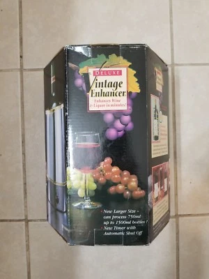 "DELUXE VINTAGE WINE ENHANCER" -REDUCES ACIDITY FLAVOR-MELLOWS THE BITE-NEW