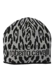 NWOT Roberto Cavalli Printed Wool Blend Beanie $224