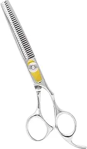 Equinox Hairdressing Scissors - 6.5" Barber Salon Hair Scissors Professional- Sharp Stainless Steel Hair Cutting Scissor for Hairdressers, Men, Women (Hair Thinning Scissors)