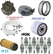 Tune Up Kit Filters Cap Wire Plugs For PONTIAC PARISIENNE V8 5.0L, VIN (H) 1986