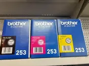 Brother GENUINE TN-253 Toner Cartridge Black Magenta & Yellow Yield 2,300 Pages