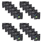 20PK Stencil Label Tape Black STe-141 for Brother P-Touch 18mm 3/4" Cassette