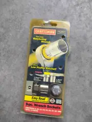 NOS CRAFTSMAN 42801 LOW PROFILE RATCHET WRENCH SOCKETS - METRIC SET 8Pc