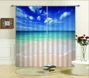 3D Sky sea 325 Blockout Photo Curtain Printing Curtains Drapes Fabric Window AU