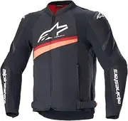 Alpinestars T-GP Plus R V4 Airflow Men's Street Motorcycle Jackets - Black/Fluo Red/Large