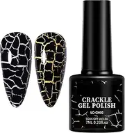Shine Nail Polish - High Pigment Crackle Nail Polish | Double Duty Strengthening Base And Top Coat | Builder Base Strengthening Gel | Fingernail Decorations, Gathering Supplies For Home,Dating