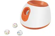 Automatic Ball Launcher for Dogs, Tennis Ball Launcher for Dogs, Ball Thrower for Dogs, Interactive Puppy Pet Fetch Toy with 3 Latex Balls orange