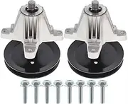 Car Parts Fits for Troy for Bilt for MTD 918-06991 618-06991 2PC Spindle Assembly W/Pulley Bolt Spare Parts