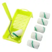 Paint Roller,High-Density Fabric Roller with Frame,Tray,Mini Paint Roller Ref...