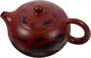 Alipis Hand-made Dragon Color-changing Purple Clay Teapot Zisha Teapot Tea Kettle Chinese Kung Fu Teapot for Tea Lovers Brown 14.00X10.00X8.50CM