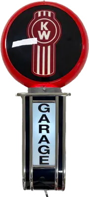 Massive Kenworth Truck Semi Trailer GARAGE Wall Sign Led Bar Lighting Light RED