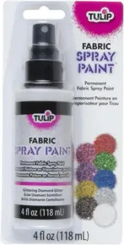 Tulip Fabric Spray Paint 118ml, Glittering Diamond