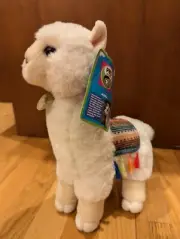 Aurora Miyoni Alpaca Llama Plush 12" Tall Saddle Blanket