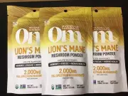 Om Mushrooms Lion's Mane Powder Organic 10.5oz Total (Pack of 3) 150 Servings