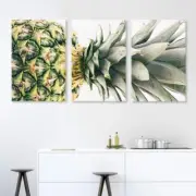 Wall26 - 3 Panel Pineapple Gallery - Canvas Art Wall Decor - 16"x24" x 3 Panels