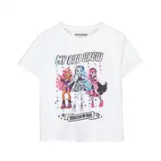 Monster High Girls Boo Crew T-Shirt White 11-12 Years
