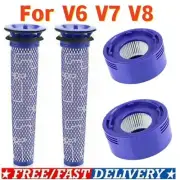 2x Pre & Post HEPA Filter For Dyson V8 V7 Animal Absolute Vacuum Replacement ZR