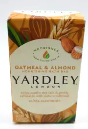Yardley Oatmeal And Almond Soap Nourishing Bath Bar Yardley London 4 oz