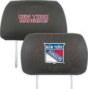 NHL - New York Rangers Embroidered Head Rest Cover Set - 2 Pieces