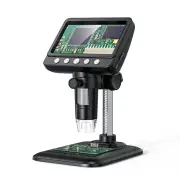 Digital Microscope 4.3inch Screen 50-1000X Magnification 2MP Resolution Long-Lasting 2000mAh Battery Ideal for Detailed