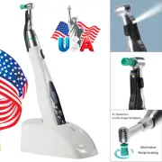 LED Dental Electric Polishing Motor Handpiece 4:1 Reciprocating Contra angle USA