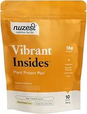 Nuzest Protein Plus | Vibrant Insides | Vanilla | Gut Health, Digestion and Immune Support | Vitamins and Minerals | 250g (10 Servings)
