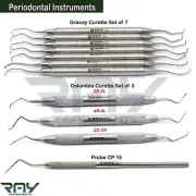 Periodontal Instruments Gracey Curette Root Canal Cavity Calculus Tartar Removal