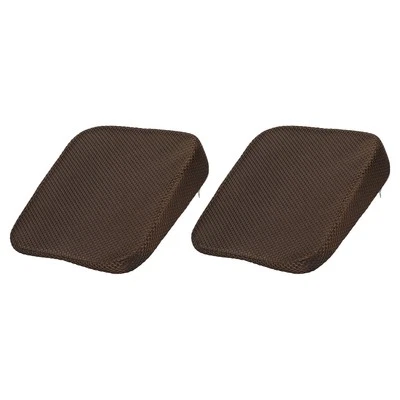 2pcs Seat Cushion 3.94" Thick Memory Foam Cushion for Car Seat Driver, Coffee