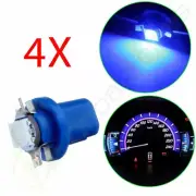4pcs Blue T5 B8.5D 5050 Epistar SMD LED Bulbs Dashboard Cluster Gauge Side Light (for: Porsche)