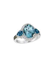 Le Vian 14K 5.20 ct. tw. Diamond & Blue Topaz Cocktail Ring