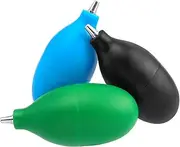 Bestgle 3 Pcs Air Blower Dust Blaster, Metal Tip Air Blower Bulb Blaster Pump Duster Cleaner Tool Mini Squeeze Ball Pump Duster for Camera Lens LCD Screens Keyboards Musical Instruments
