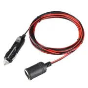 12V 24V 15A Heavy Duty Car Lighter Socket Male Female Extension Cord 9660