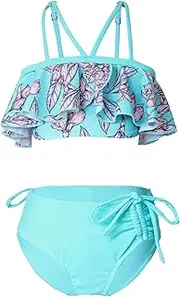 [FEESHOW] Kids Girls Bikini Bathing Suit 2 Pieces Swimsuits Bathing Suit Holiday Beach Swimwear