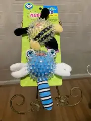Chase 'n Chomp Nubblees TPR Squeaking Fetch Ball Dog Toy, 3" Collection
