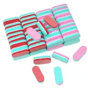 Honbay 80PCS Oval Mini Nail File Strips Double Sided Nail Filers Nail Buffer