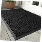 Front Door Mat Outside Entrance 17x29.5, Waterproof All-Season Weather