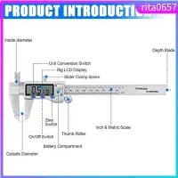 在飛比找蝦皮購物優惠-Vernier Caliper Stainless Stee