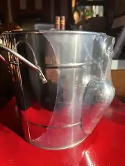 vintage silver ice bucket with lid