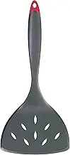 Cuisipro 7112322 Fibreglass Tools Large Slotted Turner, Black