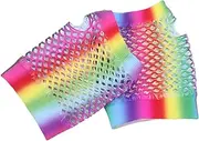 [DEARMAMY] Party Ready Fishnet Gloves 5 Pair Pack Mesh Gloves for Women Lightweight Elastic Perfect for Wedding Birthday Dance