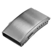 Watch Buckle Fold Safety Milled Clasp Replacement Stainless Steel Watchband Clasp , 18Mm Steel Color